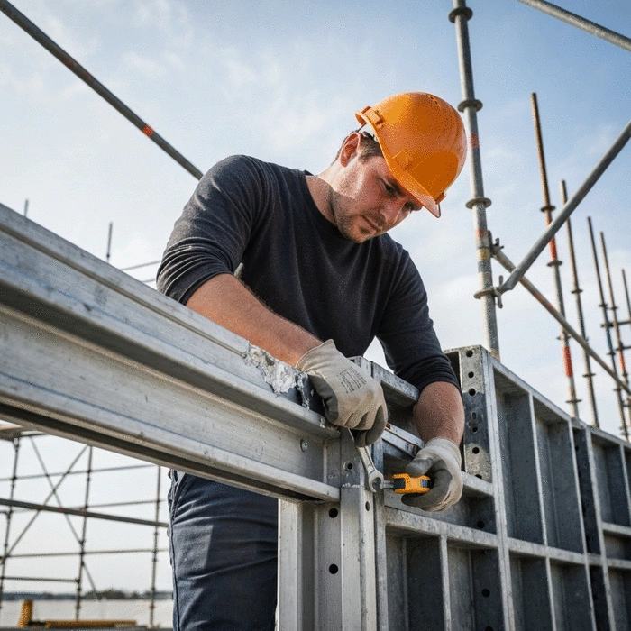 Repairing Damaged Aluminium Formwork Safely